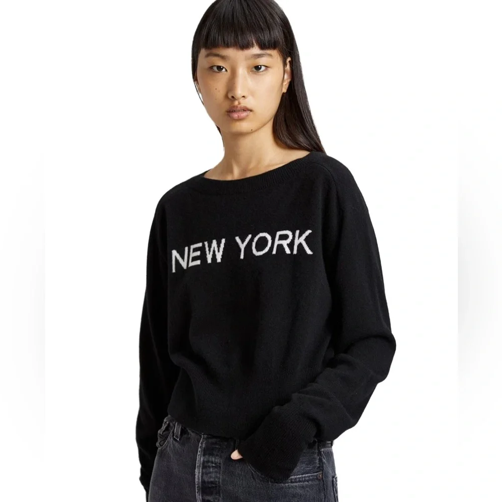 Black 'New York' 100% Cashmere - Picture 2 of 7